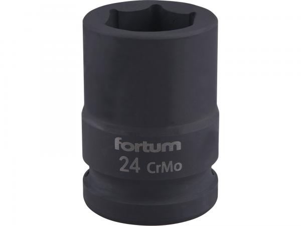 FORTUM Hlavica nástrčná rázová, 3/4'', CrMoV, 24mm 4703024
