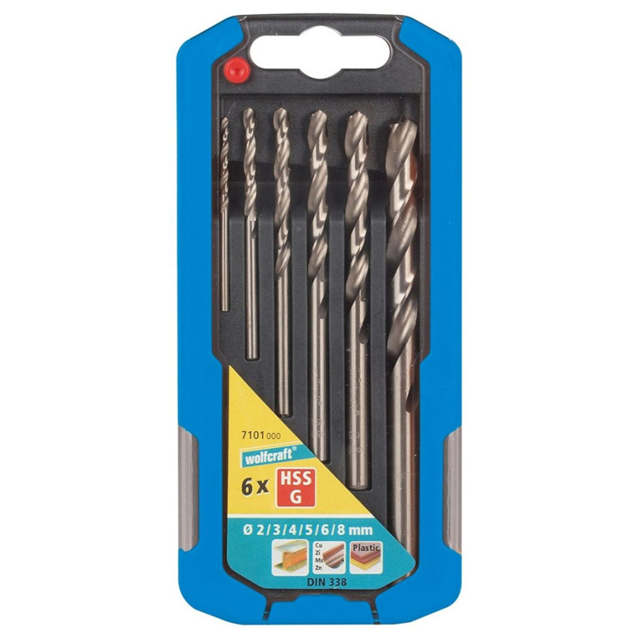 Wolfcraft Sada vrtákov HSS do kovu vybrusovaných ø 2 - 8mm wolfcraft 7101000