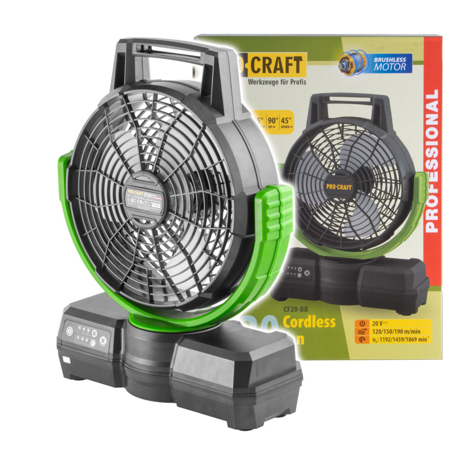 Aku ventilátor Procraft CF20 (bez batérie a nabíjačky)