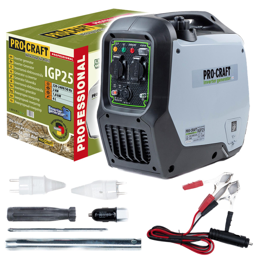 PROCRAFT Invertorový napájací zdroj 2,0kW/220-240V IGP25