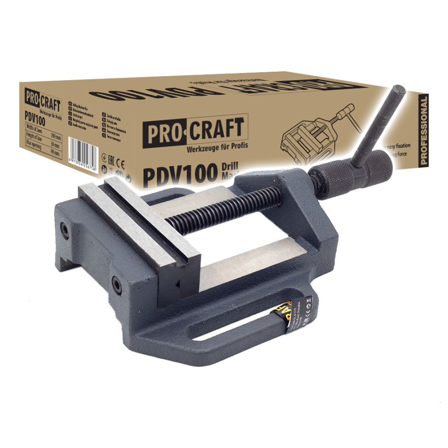 PROCRAFT Zverák k stojanovej vŕtačke 100mm PDV100