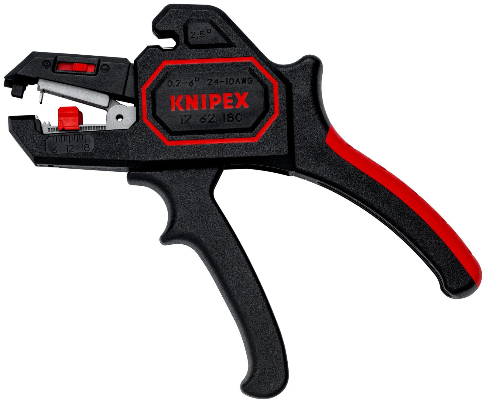 KNIPEX Kliešte odizolovacie automatické 180mm, 0,2-6,0 mm² 12 62 180