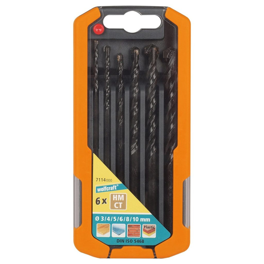 Wolfcraft Sada vrtákov HM viacúčelových ø3 - 10mm wolfcraft 7114000