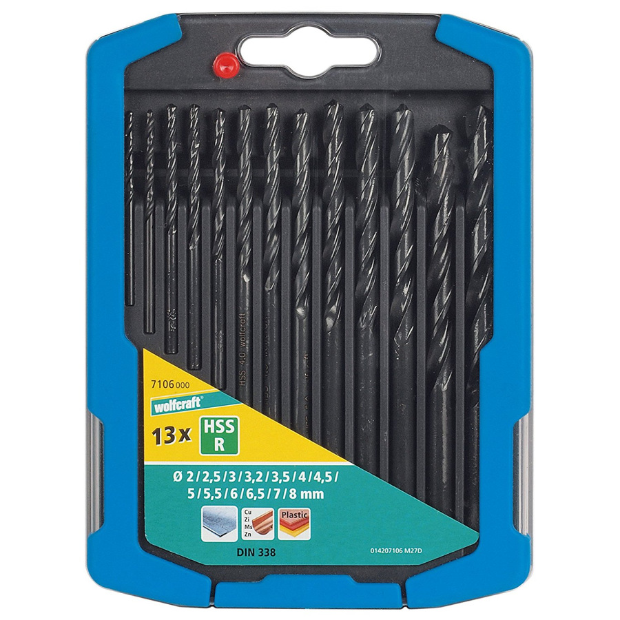 Wolfcraft Sada vrtákov HSS do kovu valcovaných ø 2 - 8mm wolfcraft 7106000