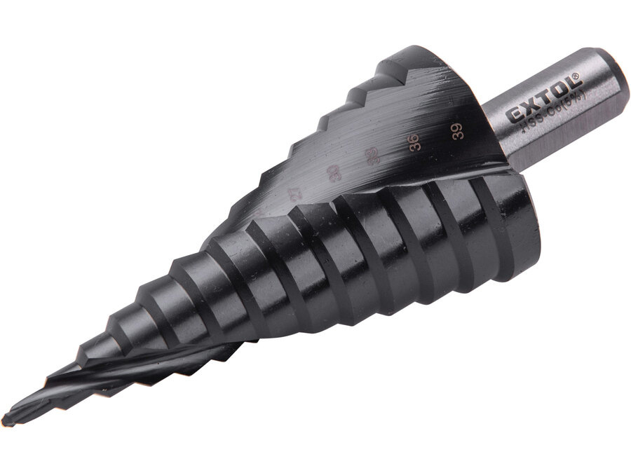 EXTOL INDUSTRIAL Vrták stupňovitý kobaltový, ø4-39mm / 3mm, 13 priemerov 8701195