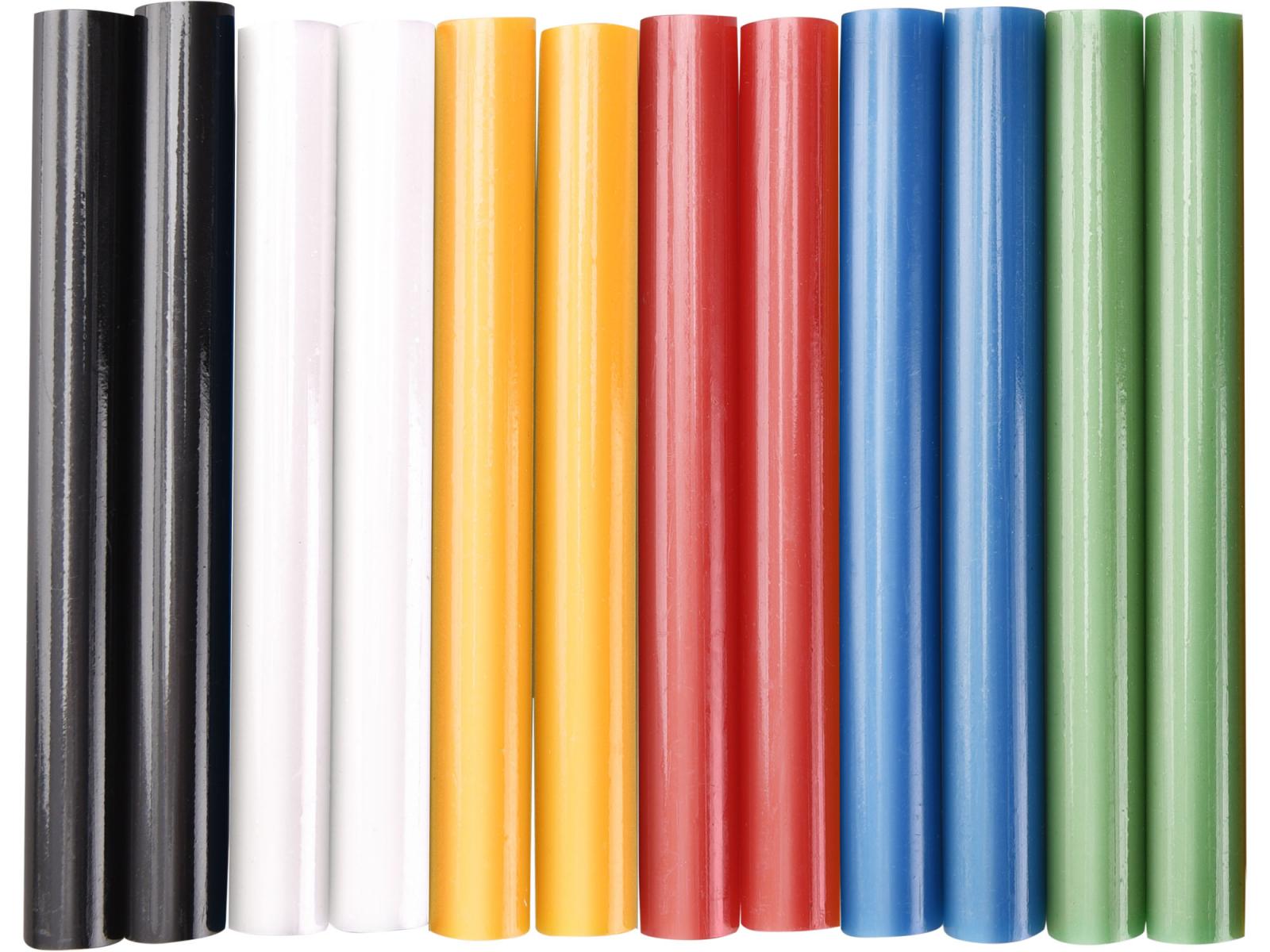 Tyčinky tavné farebné 12ks, B/Z/M/Če/Ž/Či, pr.11mm, dĺžka 100mm 9909