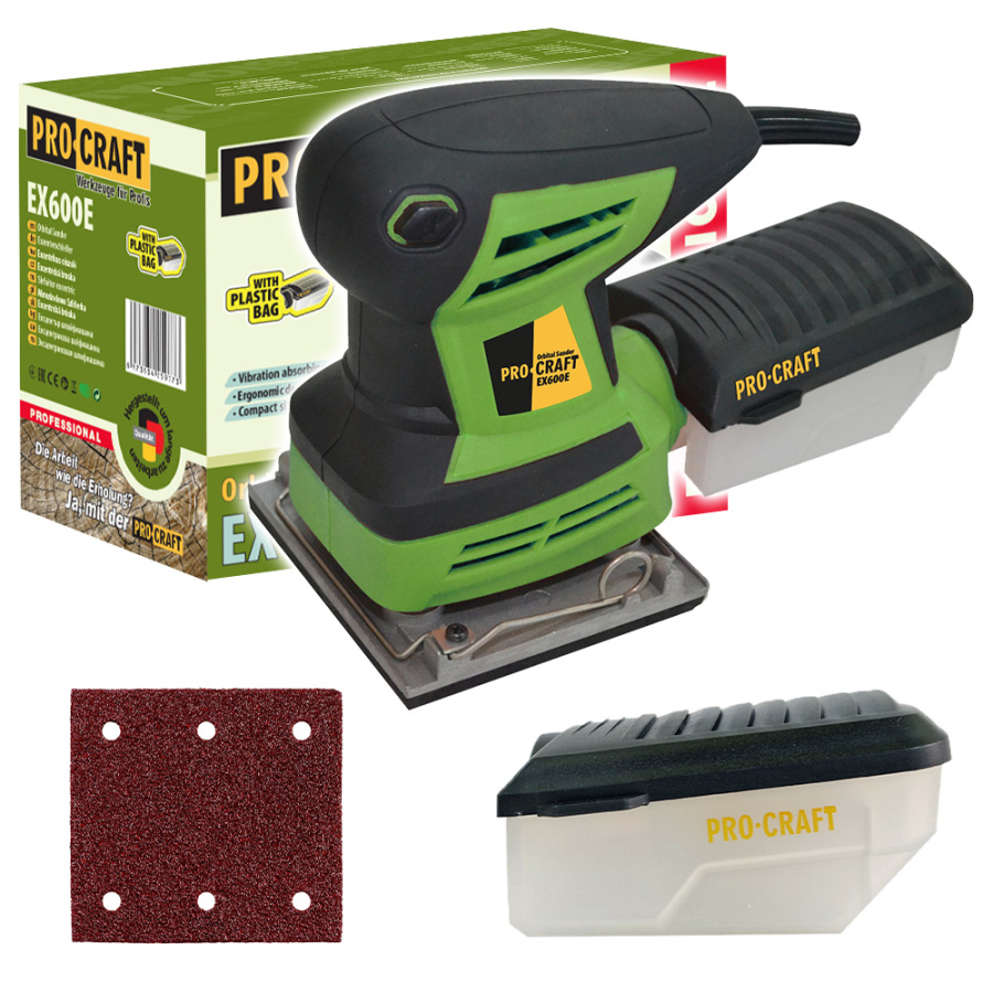 PROCRAFT Vibračná brúska 260W EX600E