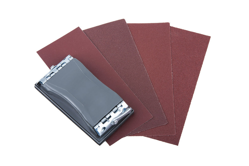Wolfcraft Sada brúsnych papierov K40,60,80,100,120 s držiakom 85 x 160mm wolfcraft 2877000