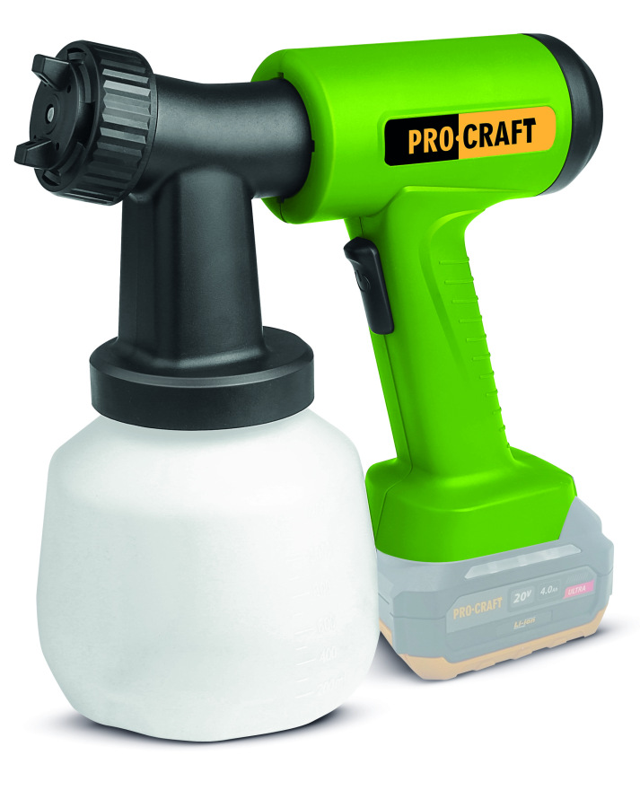 Aku striekacia pištoľ Procraft PSE22bb (bez batérie a nabíjačky)