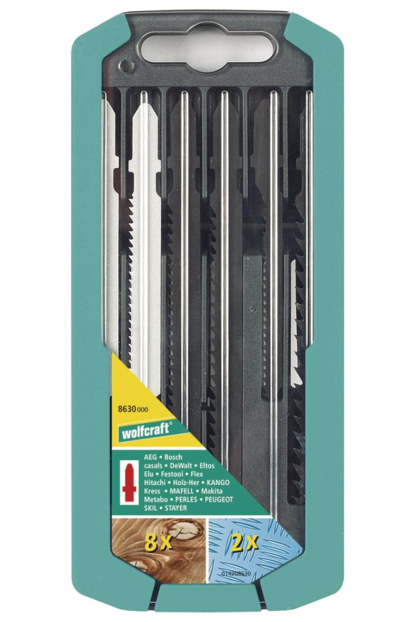 Wolfcraft Sada pílových listov do priamočiarej píly T-stopka wolfcraft 8630000