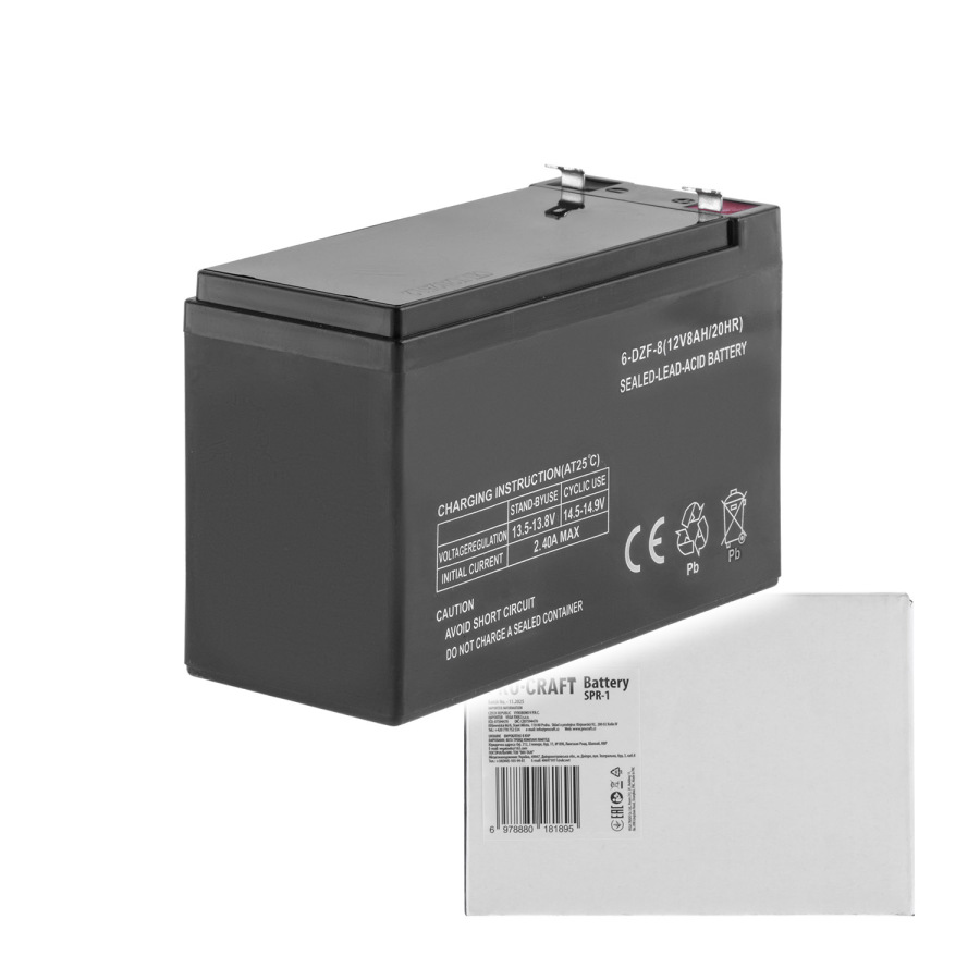 Olovenný akumulátor 12 V 8 Ah Procraft SPR-1