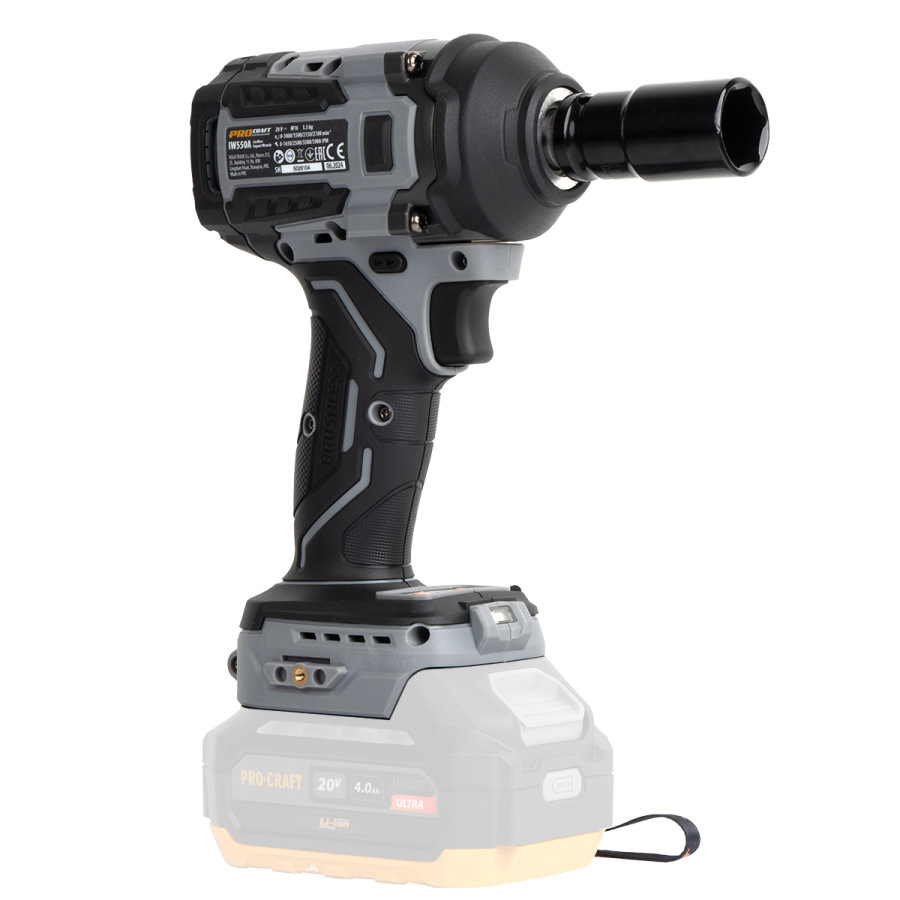 PROCRAFT Akumulátorový rázový uťahovák Industrial 20V 550Nm(bez aku a nabíjačky) IW550A