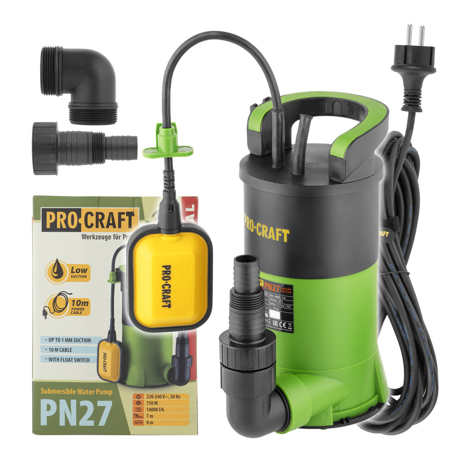 PROCRAFT Ponorné čerpadlo 750W PN27