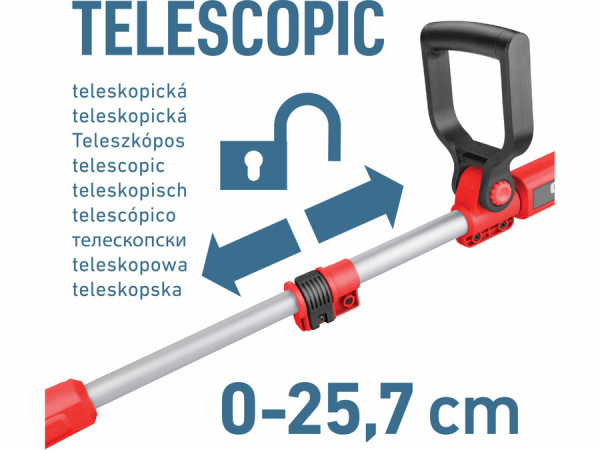 EXTOL PREMIUM Kosačka strunová Share20V, 1x 2Ah, šírka kosenia 30cm 8891900 10