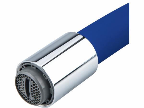 BALLETTO Batéria stojanková, flexibilné horné rameno modré, 550mm, lesklý chróm 81123