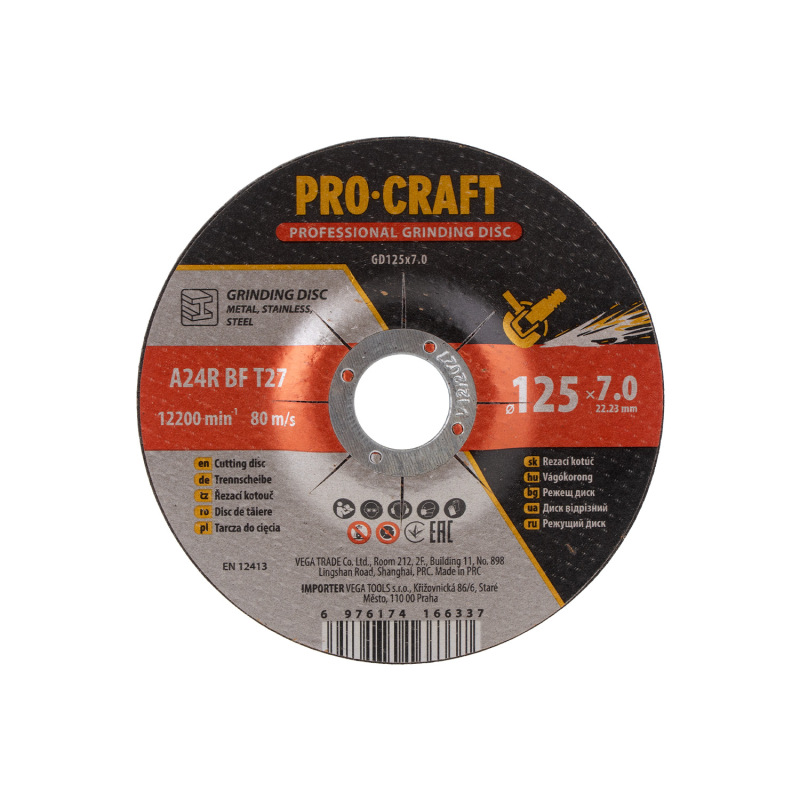 Rezný kotúč Procraft CD125x7.0