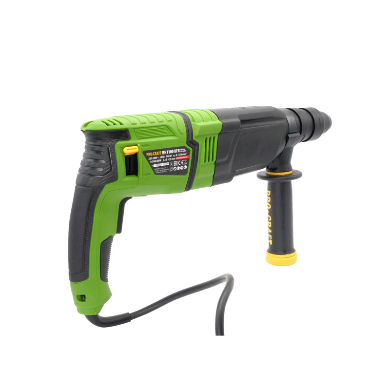 PROCRAFT Kombinované vŕtacie a sekacie kladivo 900W 3,2J BH1100DFR 12