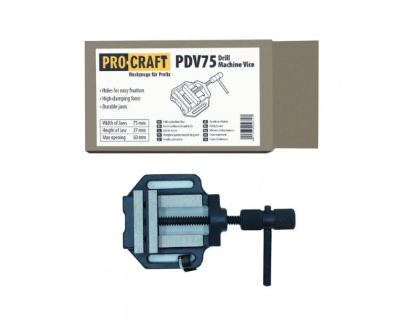 PROCRAFT Zverák k stojanovej vŕtačke 75mm PDV75 1