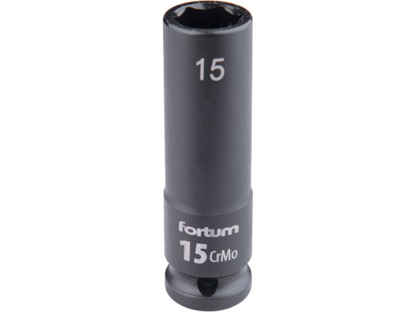 FORTUM 4703215 Kľúč nástrčný rázový, 1/2'', 15mm