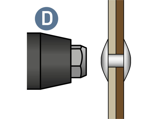 EXTOL PREMIUM Pištoľ nitovacia aku Share20V,bez aku, 3,2-4,8mm, 12000N, 8891869 8