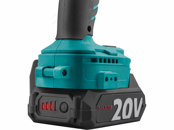 EXTOL INDUSTRIAL 8791814 Uťahovač rázový Share20V, 1x 2Ah, 1/2" štvorhran, 500Nm 7
