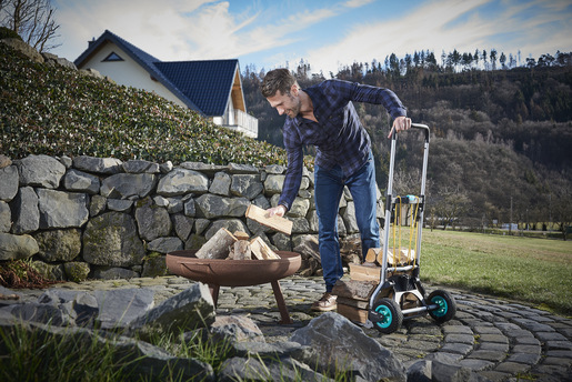 Wolfcraft Vozík transportný skladací TS 850 Offroad max - 100kg, wolfcraft 5503000 6