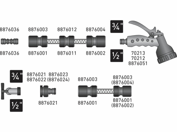 EXTOL PREMIUM Postrekovač záhradný mosadzný 8876051 1