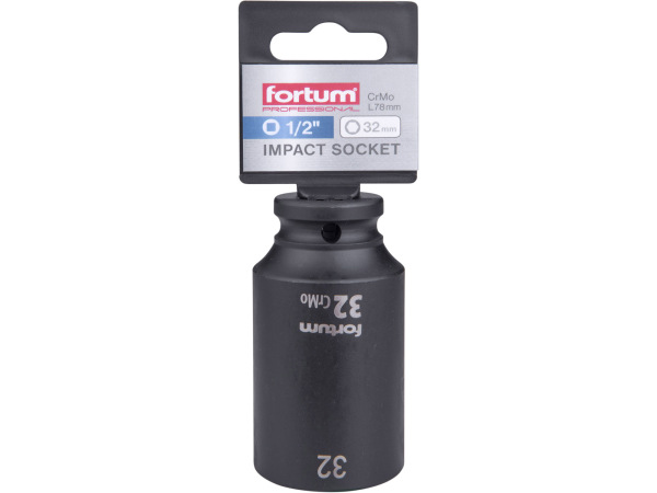 FORTUM 4703232 Kľúč nástrčný rázový, 1/2'', 32mm 1