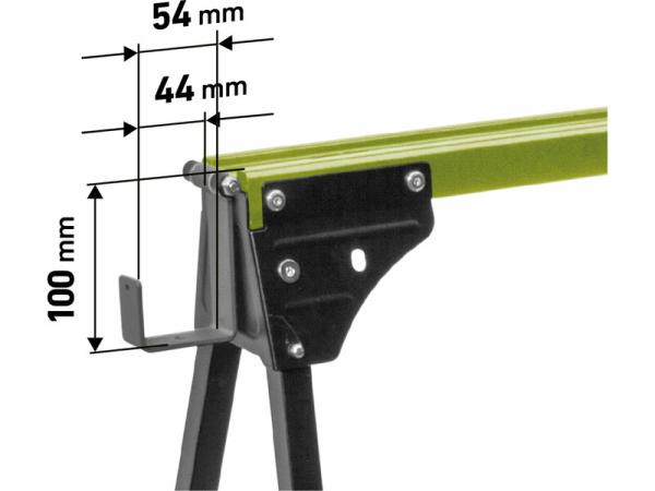 EXTOL CRAFT 956070 Podstavec nastaviteľný skladací 450kg šírka 55/45mm 4