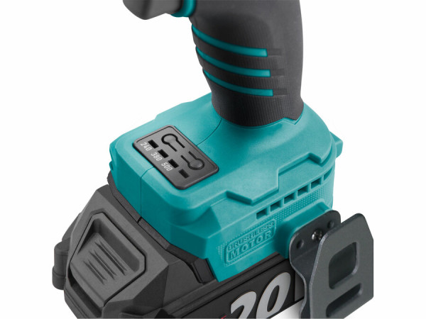 EXTOL INDUSTRIAL 8791814 Uťahovač rázový Share20V, 1x 2Ah, 1/2" štvorhran, 500Nm 6