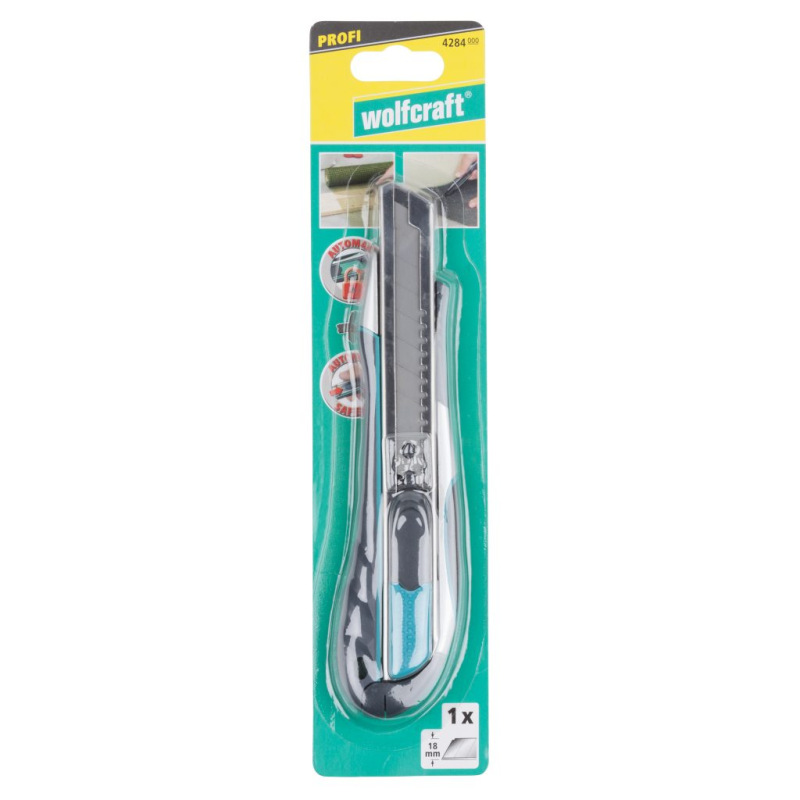 Wolfcraft Nôž odlamovací bezpečnostný dvojfunkčný 18mm, wolfcraft 4284000 3