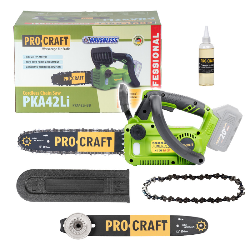 PROCRAFT AKU reťazová píla 20V 304mm PKA42Li