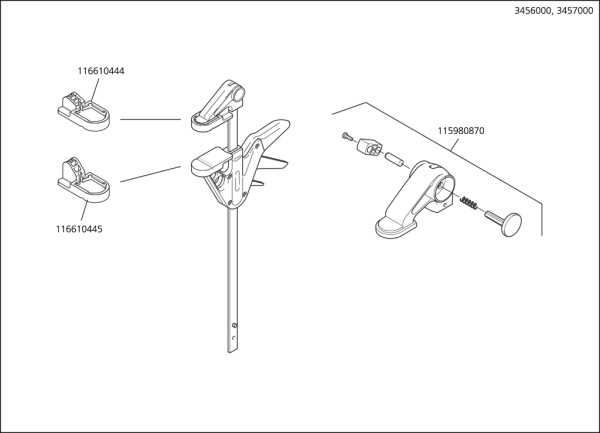Wolfcraft Zvierka jednoručná EHZ PRO 65-300 upínacia sila - 90kg, wolfcraft 3457000 8