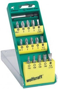 Wolfcraft Sada bitov Solid PH/PZ/TX wolfcraft 2400000