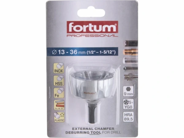 FORTUM Odhrotovač pre vonkajšie závity priemer 19-36mm WC plátky 4769003 4