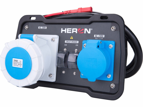 HERON 8898149 Kábel prepojovaci s panelom, 1x 16A, 1x 32A, pre 8896233