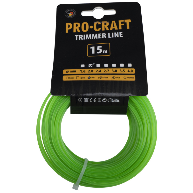 Rezacia struna (2 mm) (15 m) hviezda PROCRAFT
