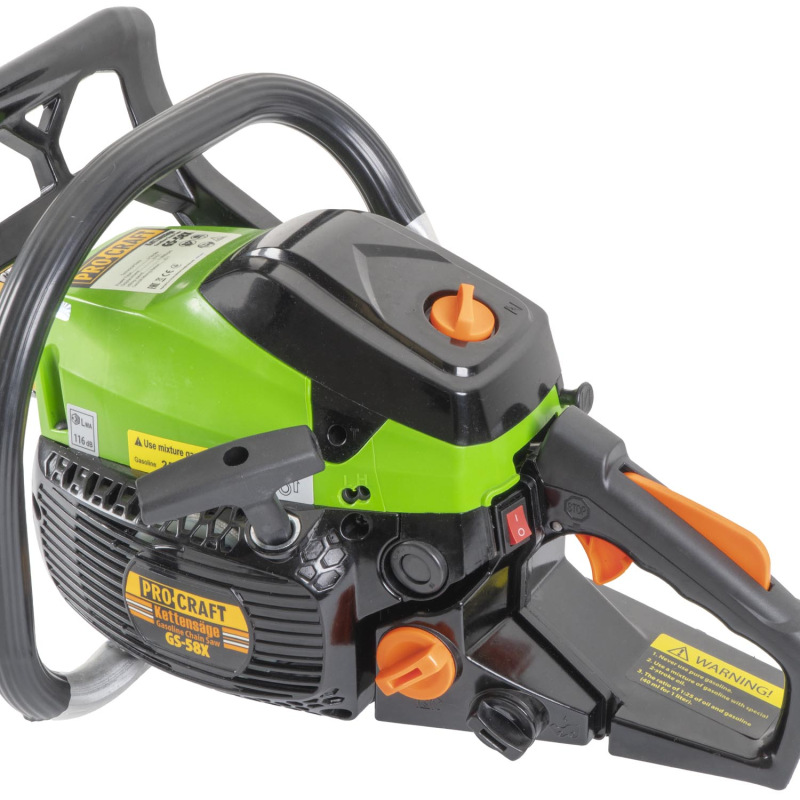 PROCRAFT Benzínová reťazová píla lišty 400mm/450mmGS-58X 9