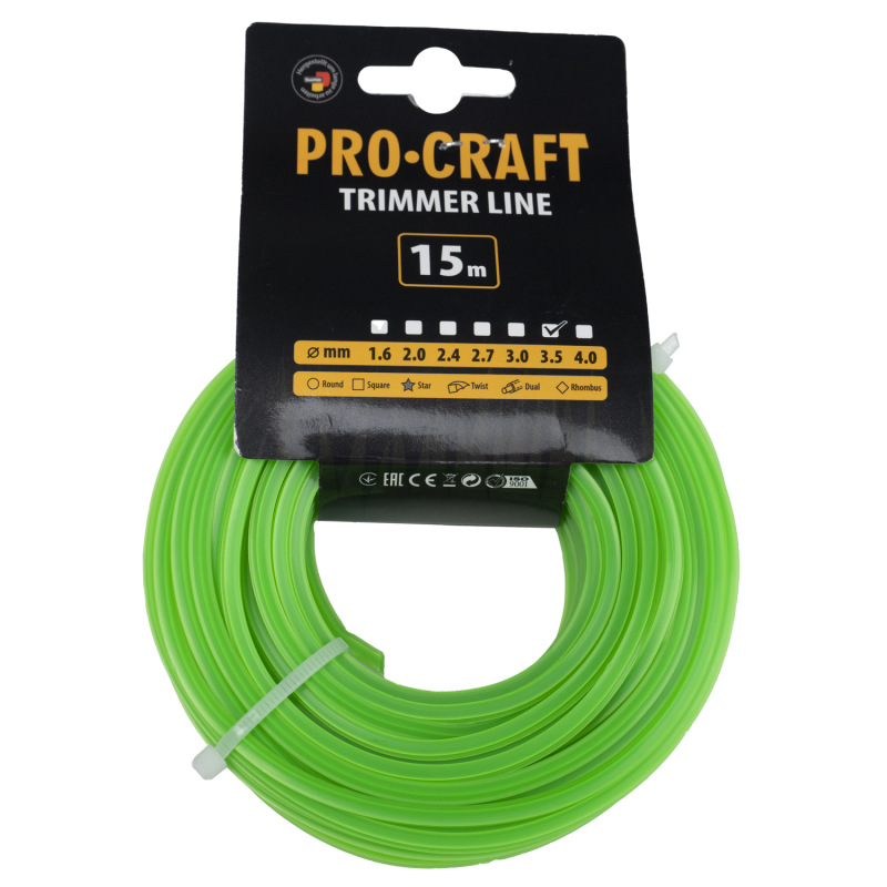 Rezacia struna (3,5 mm) (15 m) hviezda PROCRAFT