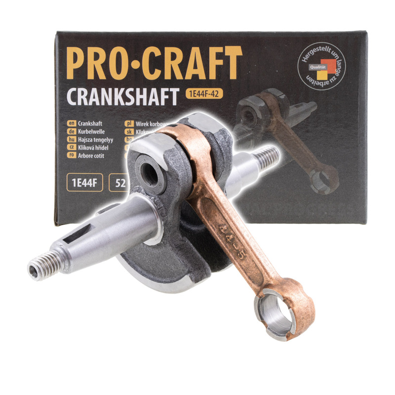 Kľukový hriadeľ 44mm 1E44F 52CC PROCRAFT
