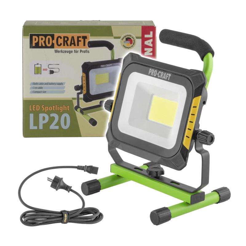 LED reflektor akustický/220V Procraft LP20 bez batérie a nabíjačky