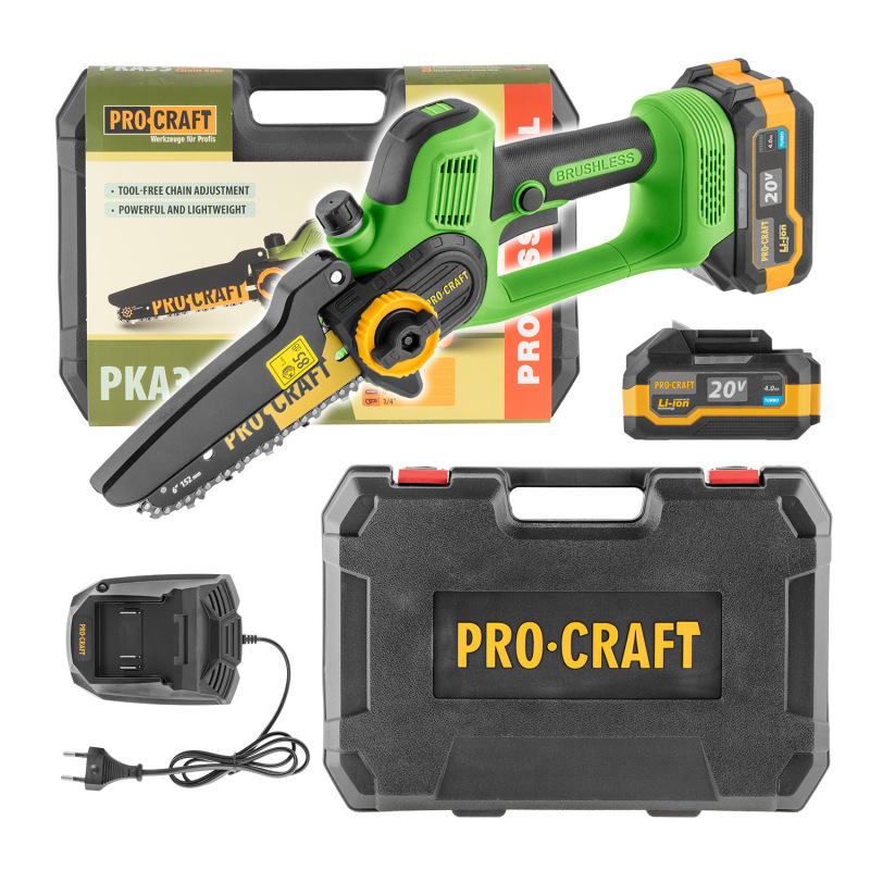 PROCRAFT Akumulátorová ručná píla 20V 152mm PKA35