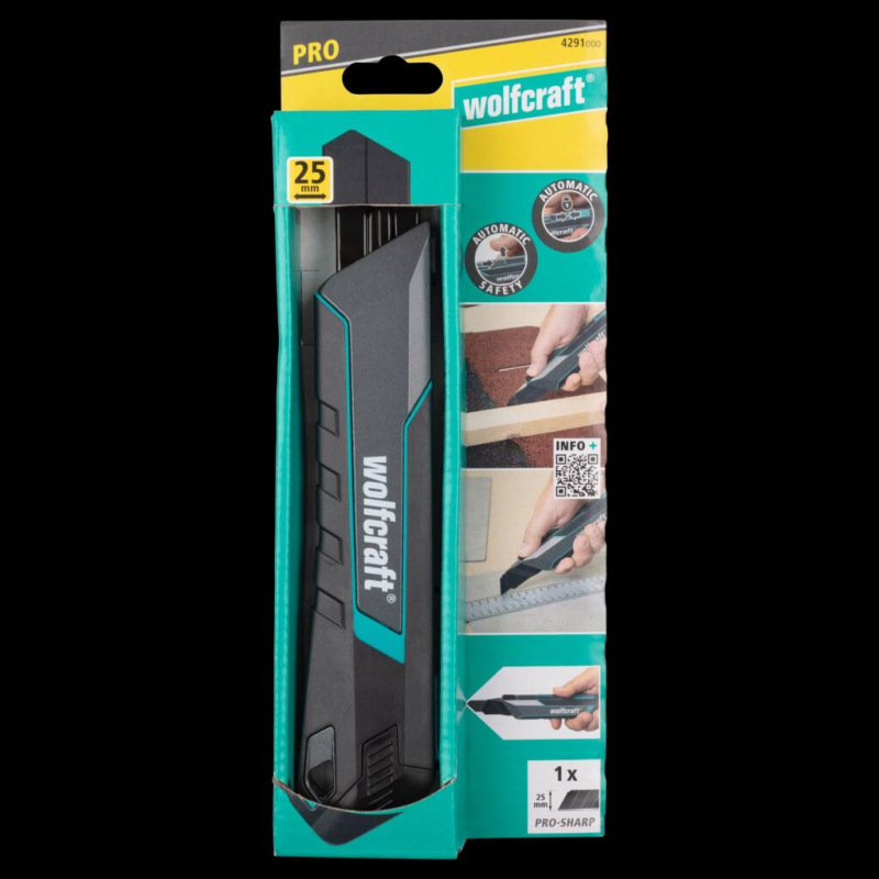 Wolfcraft Nôž odlamovací PRO SAFETY, 25mm, L/P, wolfcraft 4291000 2