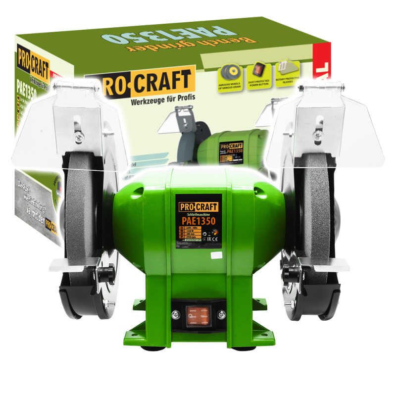 Dvojkotúčová stolová brúska PROCRAFT PAE1350, 170 W
