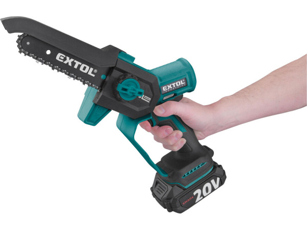EXTOL INDUSTRIAL 8791922 Aku Píla reťazová kompaktná aku Share20V, 1x 2Ah, čepeľ 13cm 1