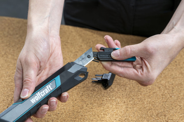 Wolfcraft Nôž odlamovací PRO SAFETY, 18mm, L/P, wolfcraft 4290000 7
