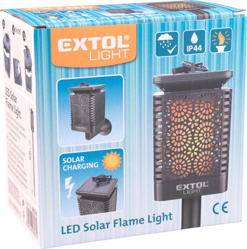 EXTOL LIGHT Pochoďeň LED solárna 43133 11