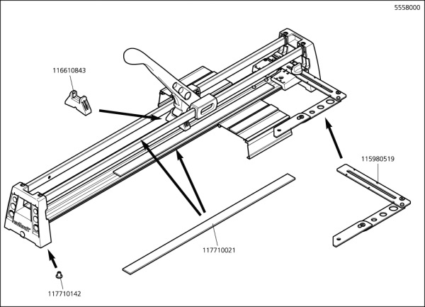 Wolfcraft Rezačka na obklady TC 600 wolfcraft 5558000 7