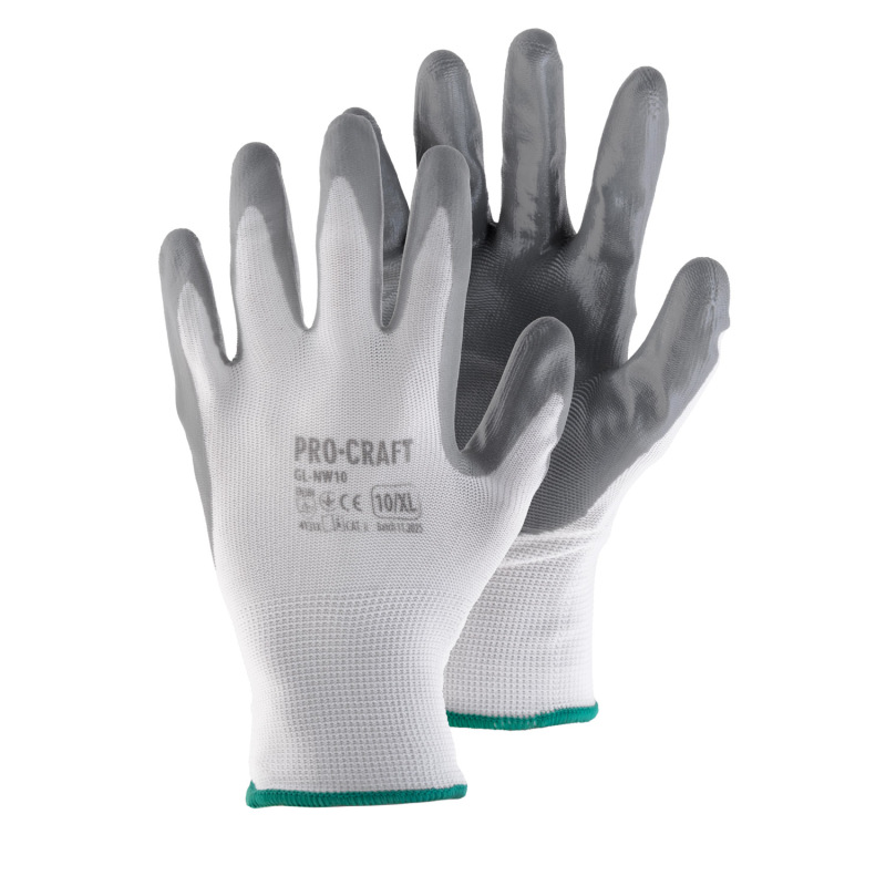 Pracovné rukavice máčané v nitrile, L Procraft GL-NW9