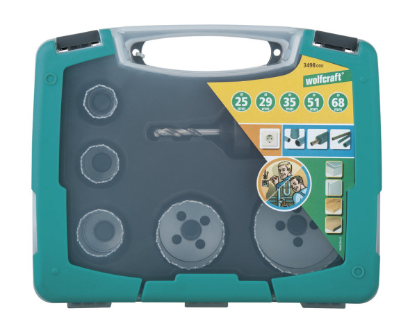 Wolfcraft Sada vrtacích koruniek BiM do kovu ø 25,29,35,51,68mm hl. – 40mm wolfcraft 3498000 2
